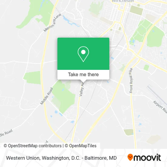 Western Union map