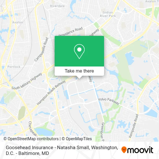 Goosehead Insurance - Natasha Small map