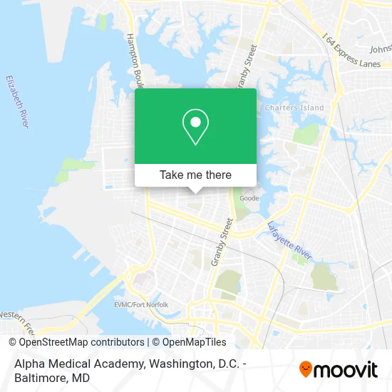 Alpha Medical Academy map