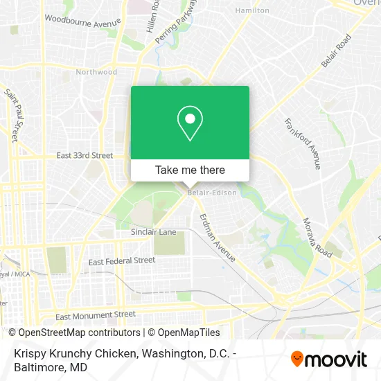 Krispy Krunchy Chicken map