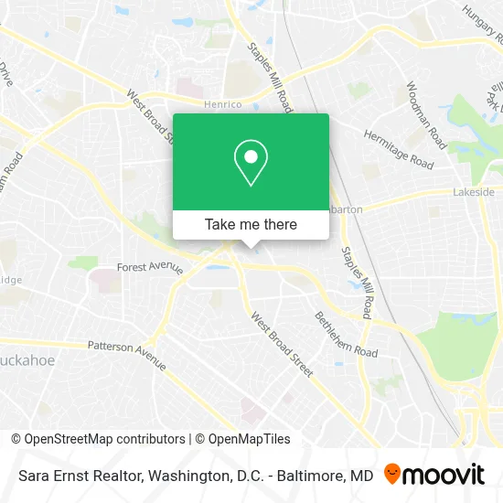 Sara Ernst Realtor map