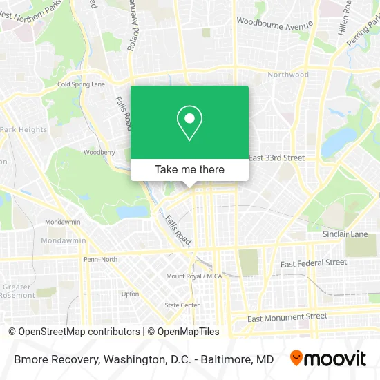 Bmore Recovery map