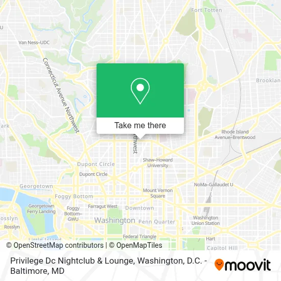Privilege Dc Nightclub & Lounge map