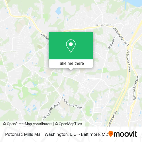 Potomac Mills Mall map