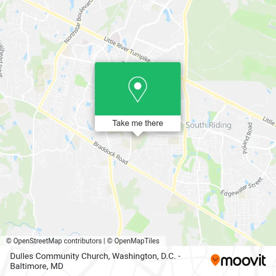 Dulles Community Church map