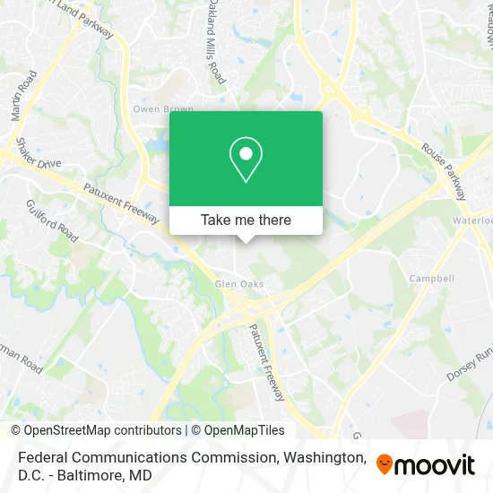Federal Communications Commission map