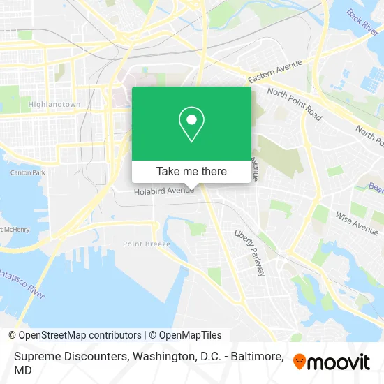 Supreme Discounters map