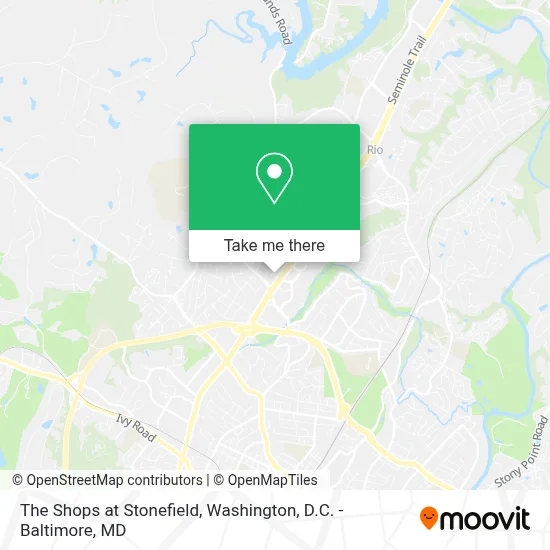 The Shops at Stonefield map