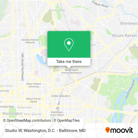 Studio W map