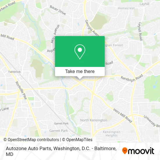 Autozone Auto Parts map