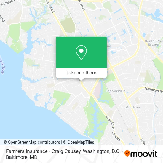 Farmers Insurance - Craig Causey map
