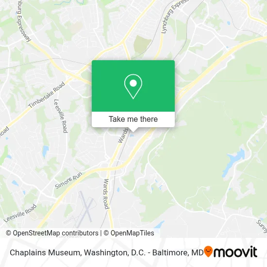 Chaplains Museum map