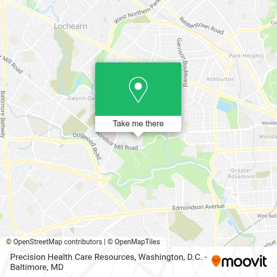 Precision Health Care Resources map