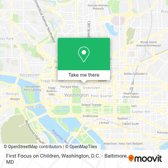 First Focus on Children map
