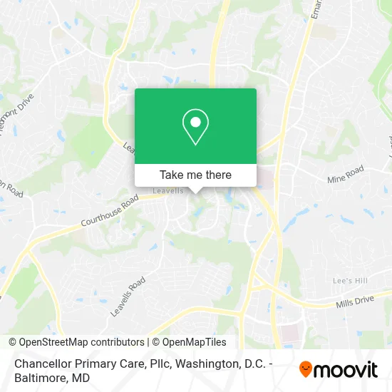Chancellor Primary Care, Pllc map