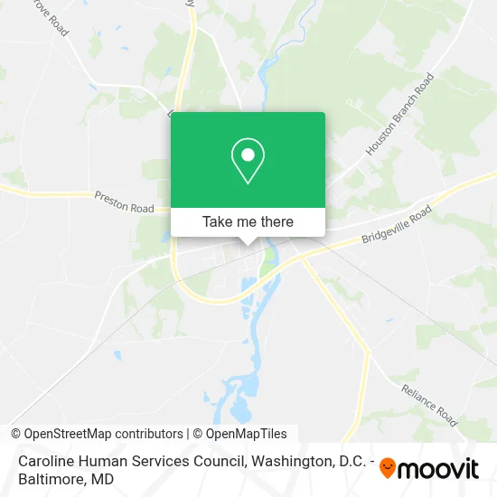 Caroline Human Services Council map