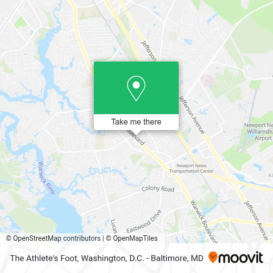 The Athlete's Foot map