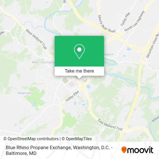 Blue Rhino Propane Exchange map