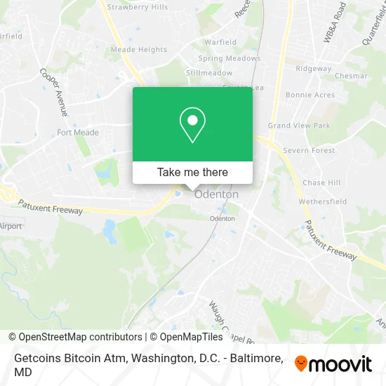 Getcoins Bitcoin Atm map