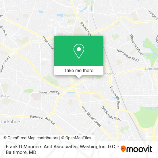 Frank D Manners And Associates map