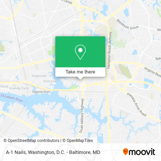 A-1 Nails map