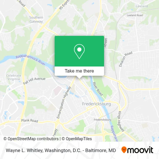 Wayne L. Whitley map