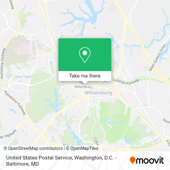 United States Postal Service map