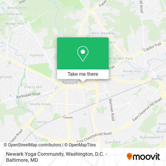 Newark Yoga Community map