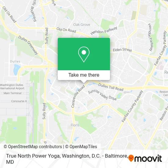 True North Power Yoga map