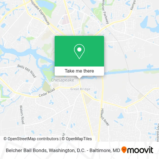Belcher Bail Bonds map
