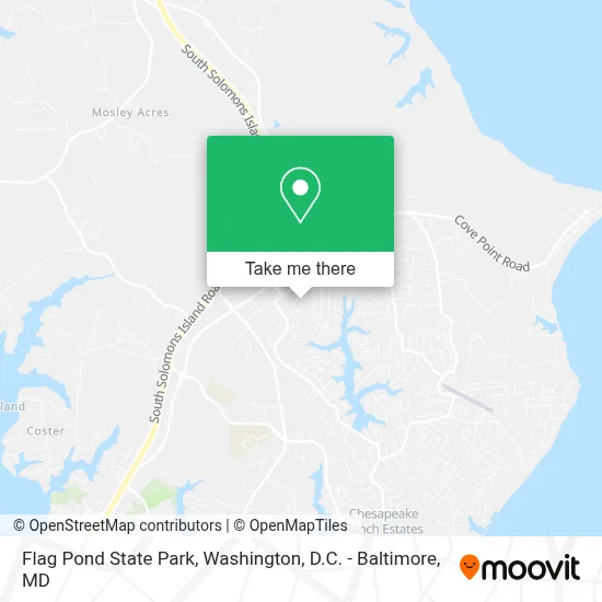 Flag Pond State Park map