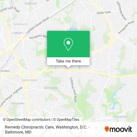 Remedy Chiropractic Care map