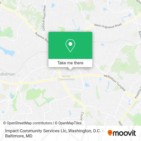 Impact Community Services Llc map