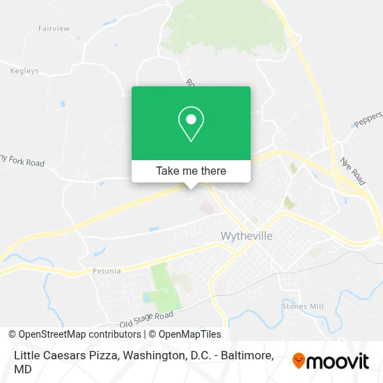 Little Caesars Pizza map