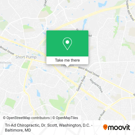 Tri-Ad Chiropractic, Dr. Scott map