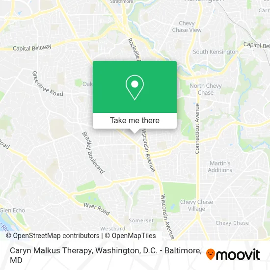 Caryn Malkus Therapy map