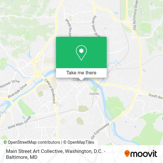 Main Street Art Collective map