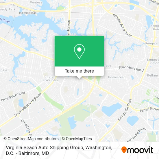 Virginia Beach Auto Shipping Group map