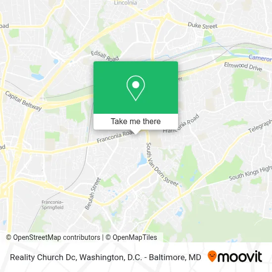 Reality Church Dc map