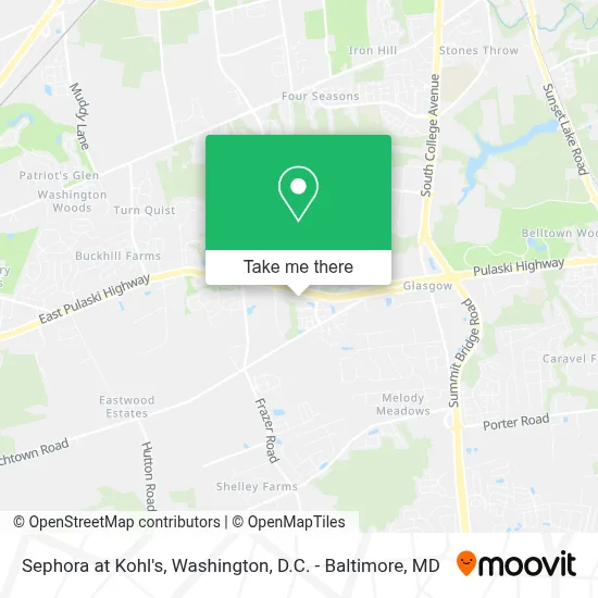 Sephora at Kohl's map