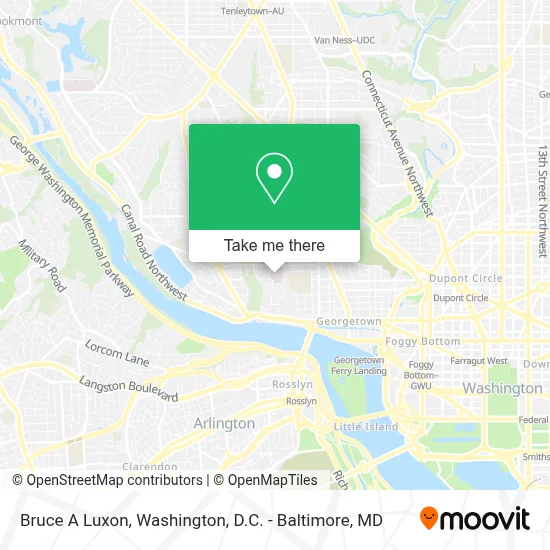 Bruce A Luxon map