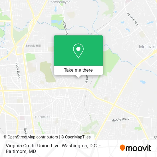 Virginia Credit Union Live map