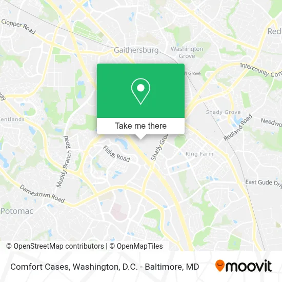 Comfort Cases map