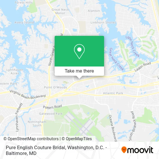 Pure English Couture Bridal map