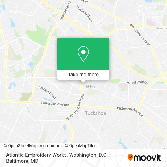 Atlantic Embroidery Works map