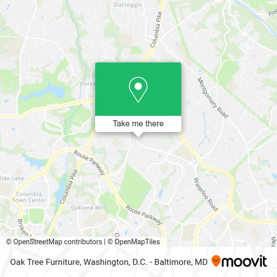 Oak Tree Furniture map