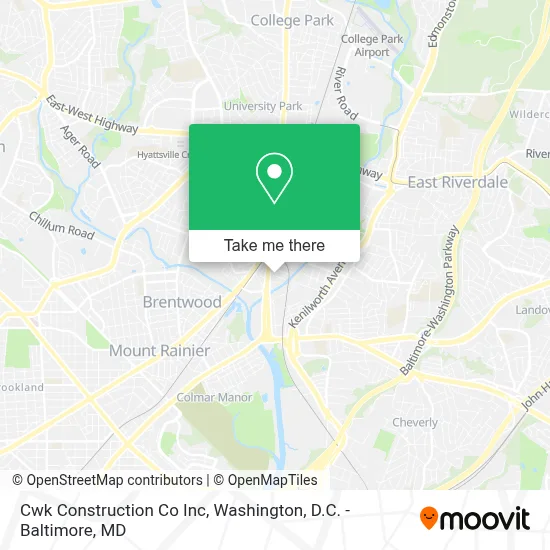 Cwk Construction Co Inc map