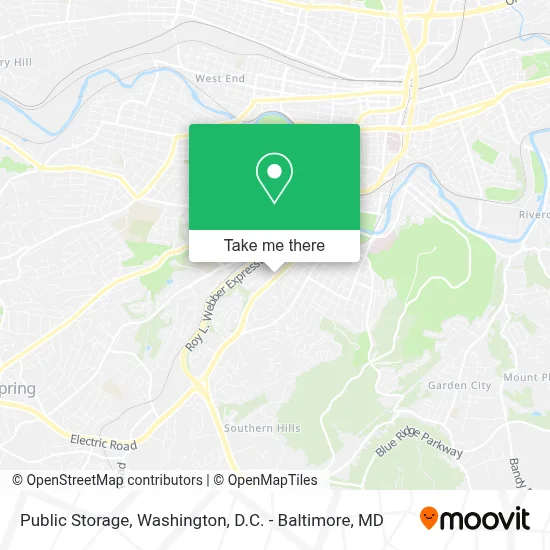 Public Storage map