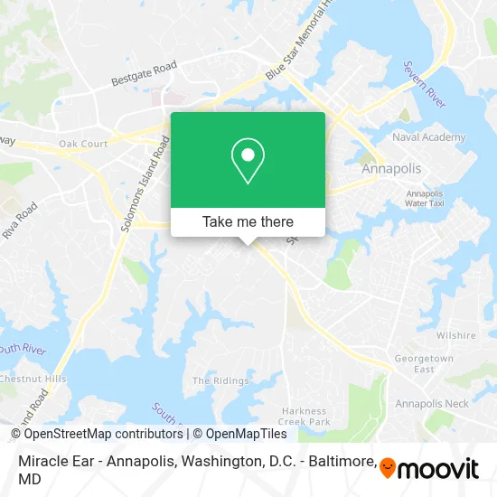 Miracle Ear - Annapolis map