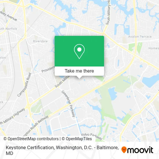 Keystone Certification map